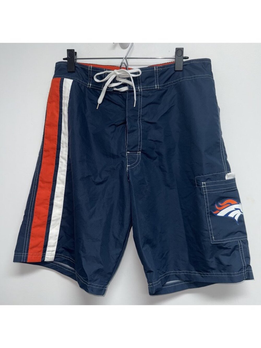 NFL Denver Broncos Men's Board Shorts Swim Trunks Size Large